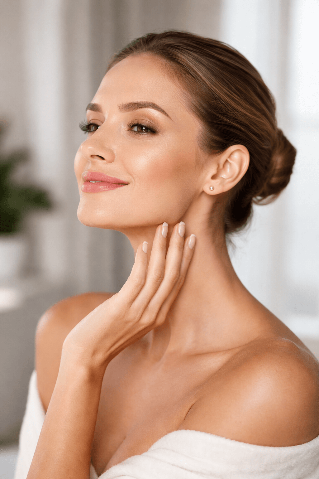 Facial profile illustration showing dermal fillers jawline enhancement for improved structure and balance in Charlotte NC patients