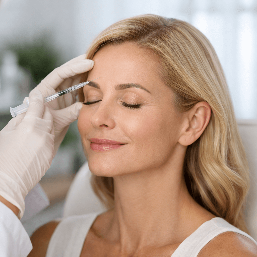Licensed provider performing Botox North Carolina treatment for natural facial smoothing in Charlotte NC