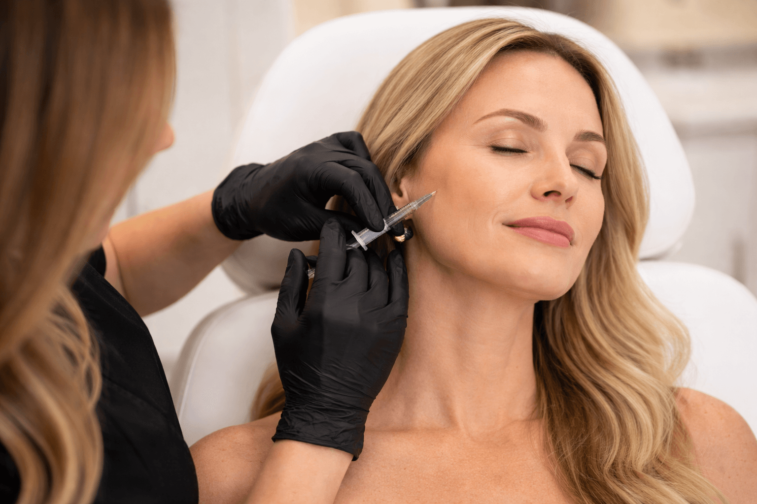 Skin rejuvenation treatment session in Charlotte, North Carolina, focused on improving texture, tone, and collagen production