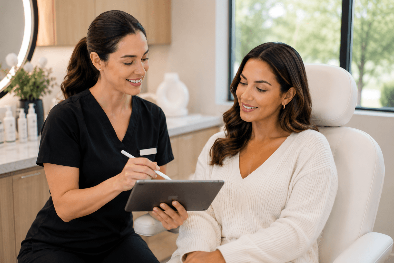 Sculptra treatment session at a medspa in Baton Rouge, Louisiana