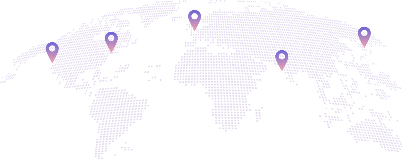 Image displaying a map of the world with location markers showing Validation Cloud's Node API has global coverage.