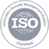 Logotipo de ISO en fondo gris claro.