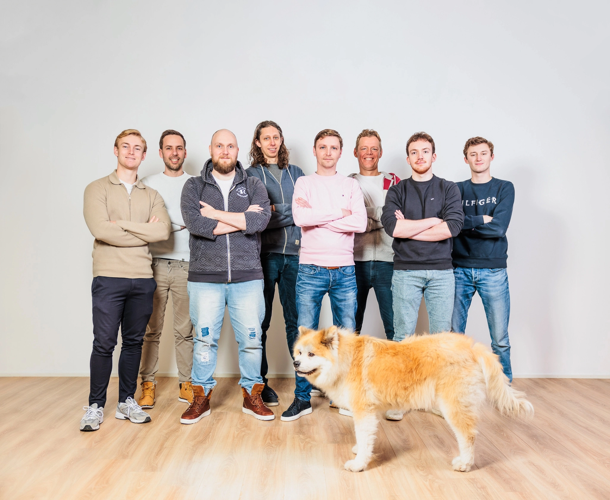 Teamfoto met Kuma
