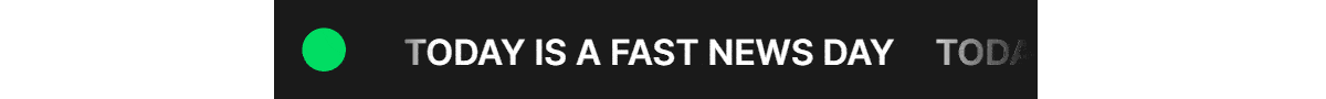 🟢 TODAY IS A FAST NEWS DAY