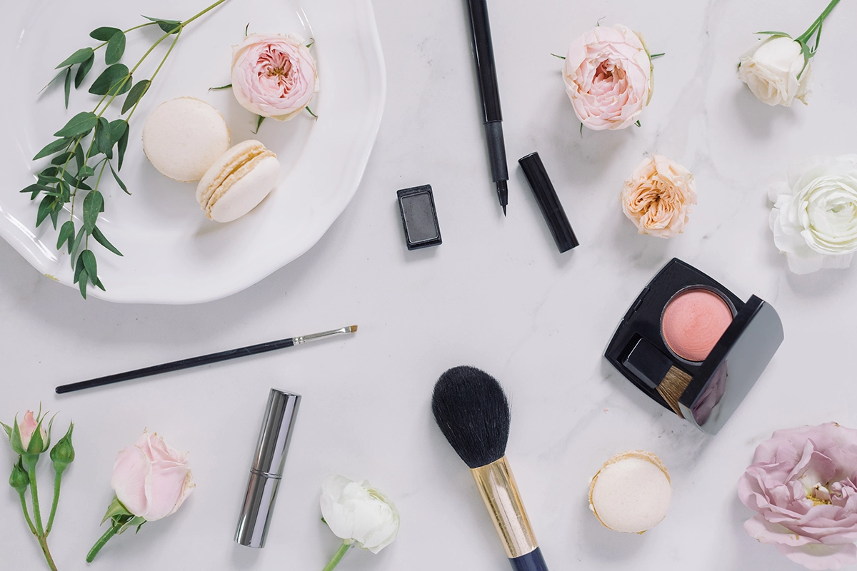 Complete wedding makeup kit with essential products