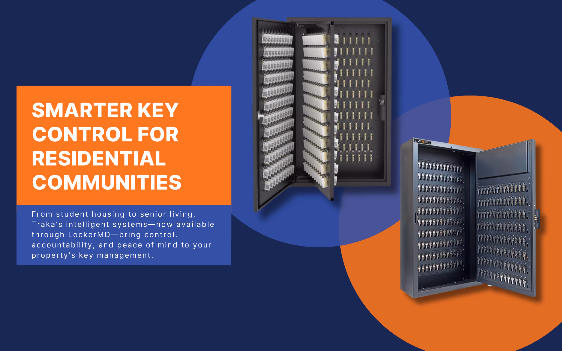 LockerMD: Smarter key control for residential communities with Traka intelligent systems.