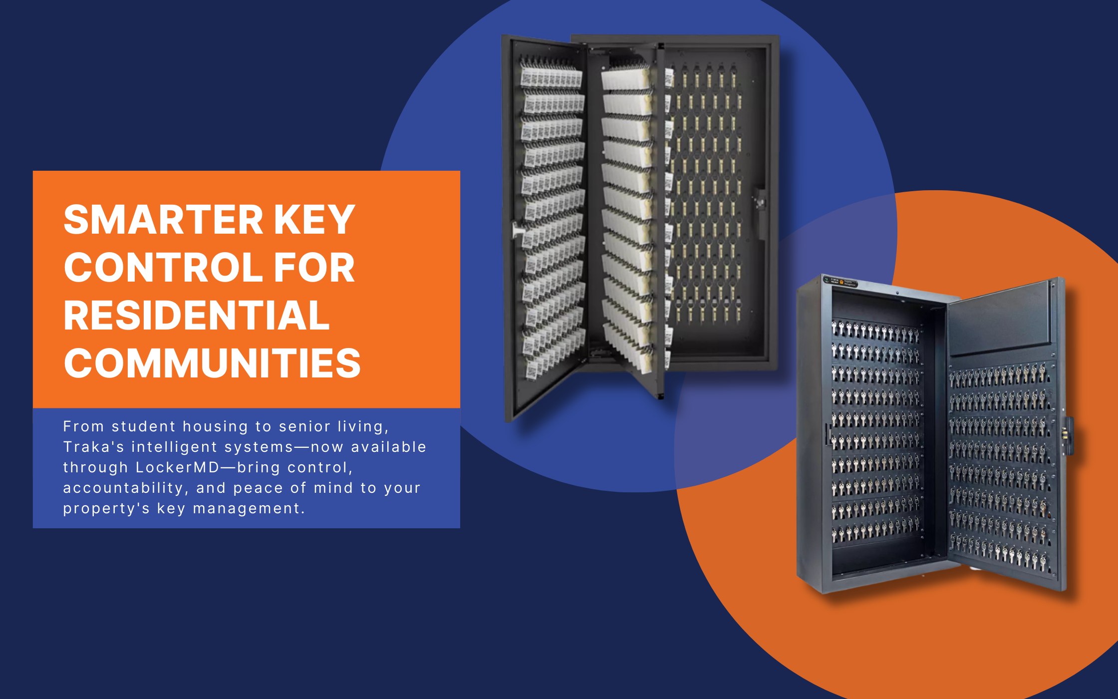 LockerMD: Smarter key control for residential communities with Traka intelligent systems.