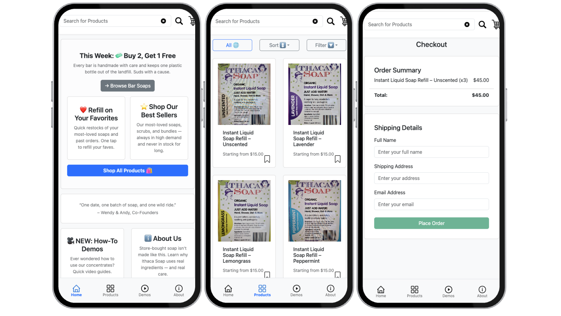 iphone mockups of the Intoxiblock app