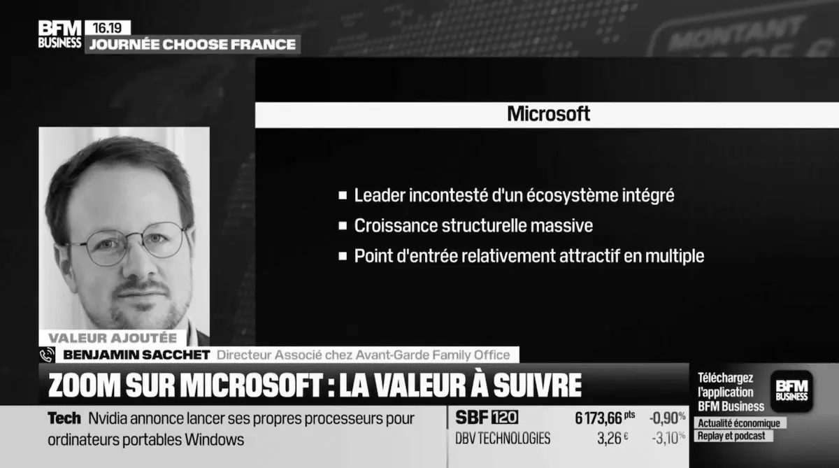 BFM Business - Avis Microsoft - 1 juin 2026