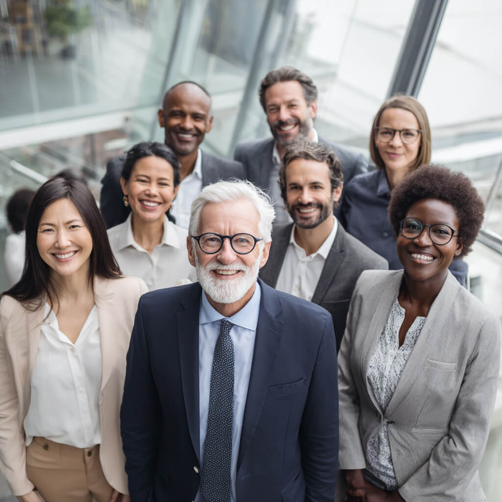 Business community of people