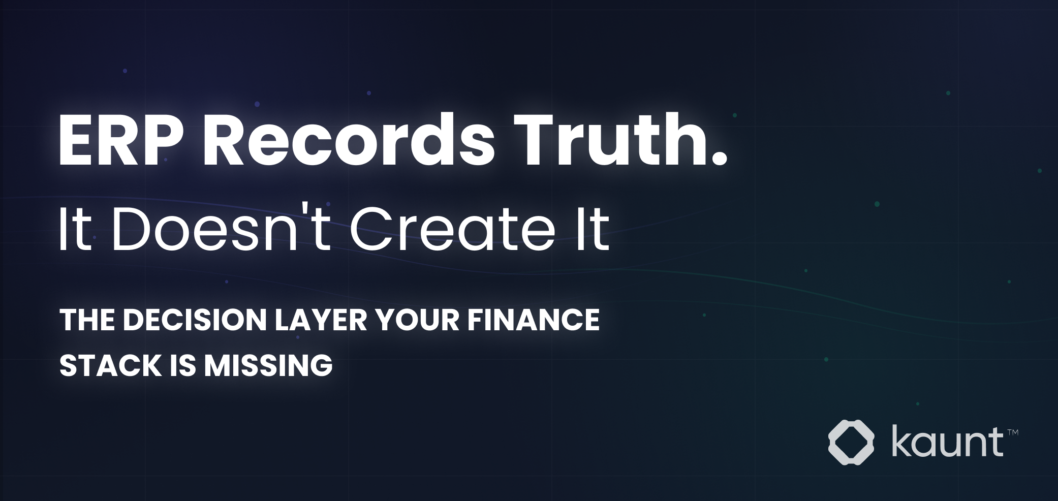 AI won't replace ERP. But it's automating the layer where financial truth is actually constructed