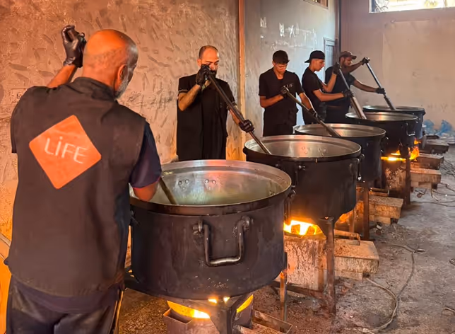 Repas chauds à Gaza préparé par LIFE - urgence palestine aide alimentaire, cagnotte gaza