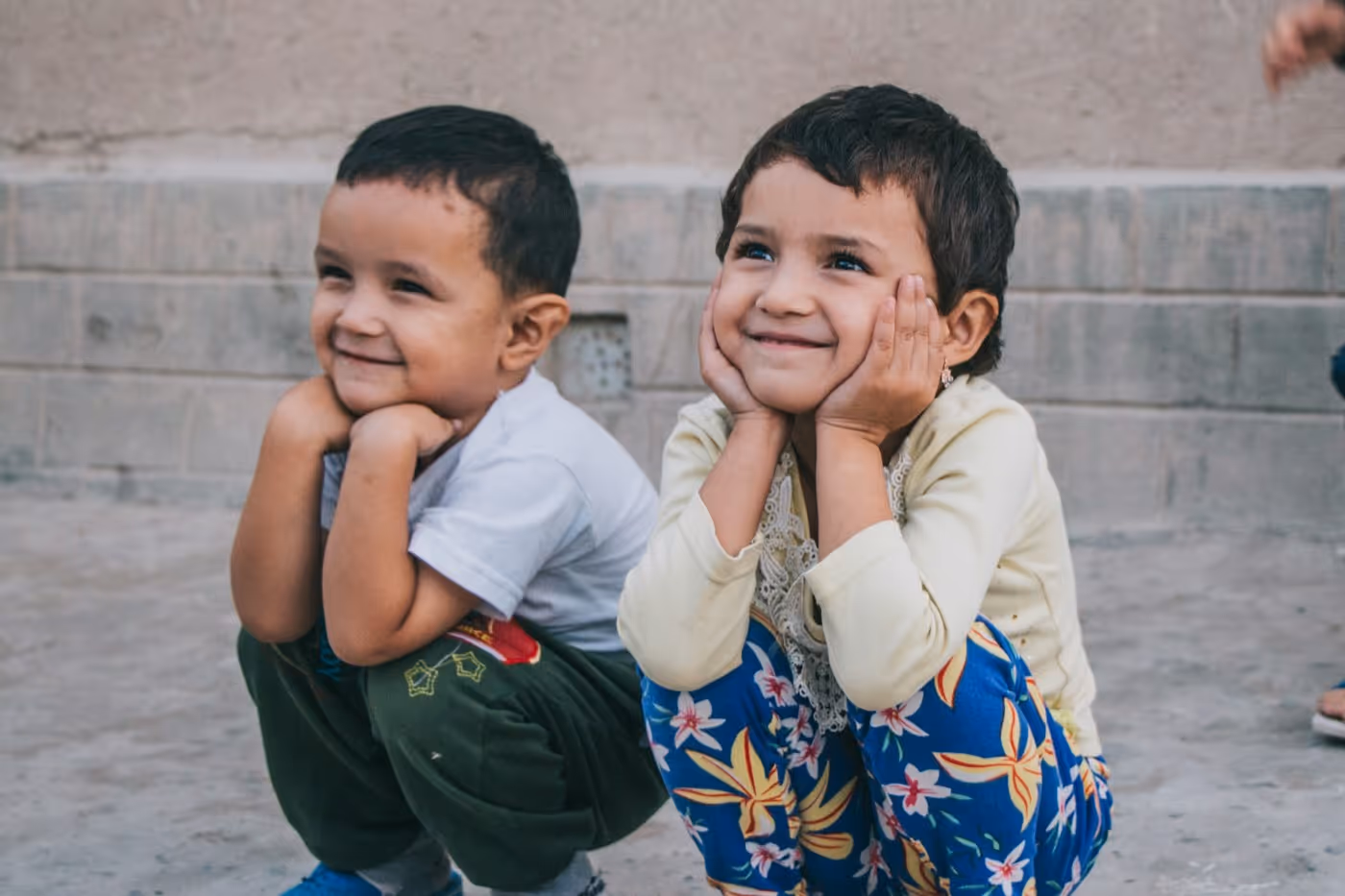 Deux enfants à Gaza