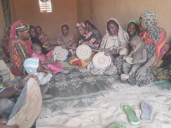 Habitantes du village d'Awagassane I au Mali