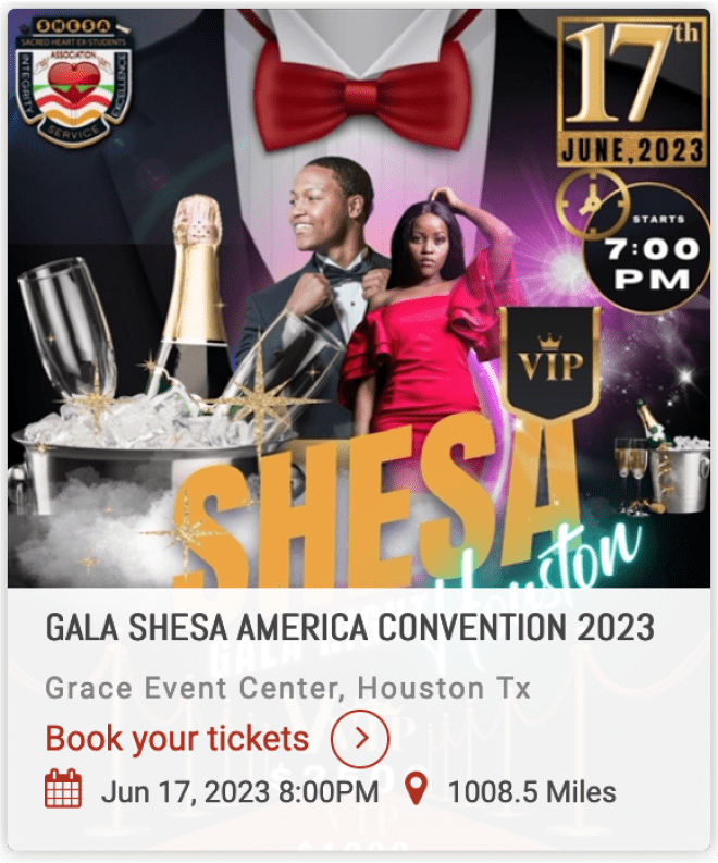 The old/initial event listing card