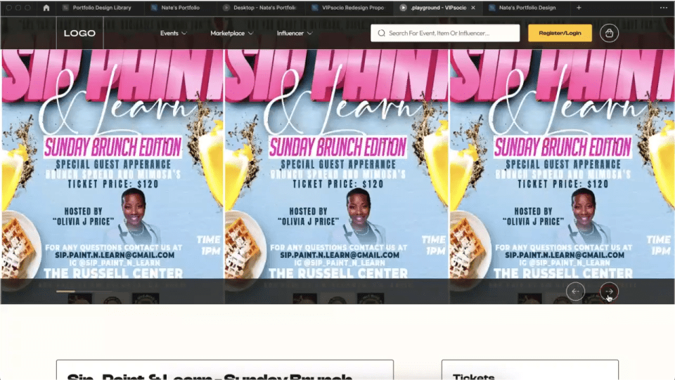 A thumbnail image of the video showing the new/redesigned ticket purchase process