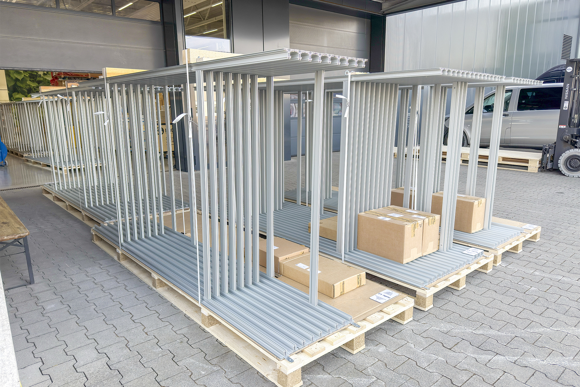 Logistik Großformatdruck – kommissionierte Lieferung Hannover Messe