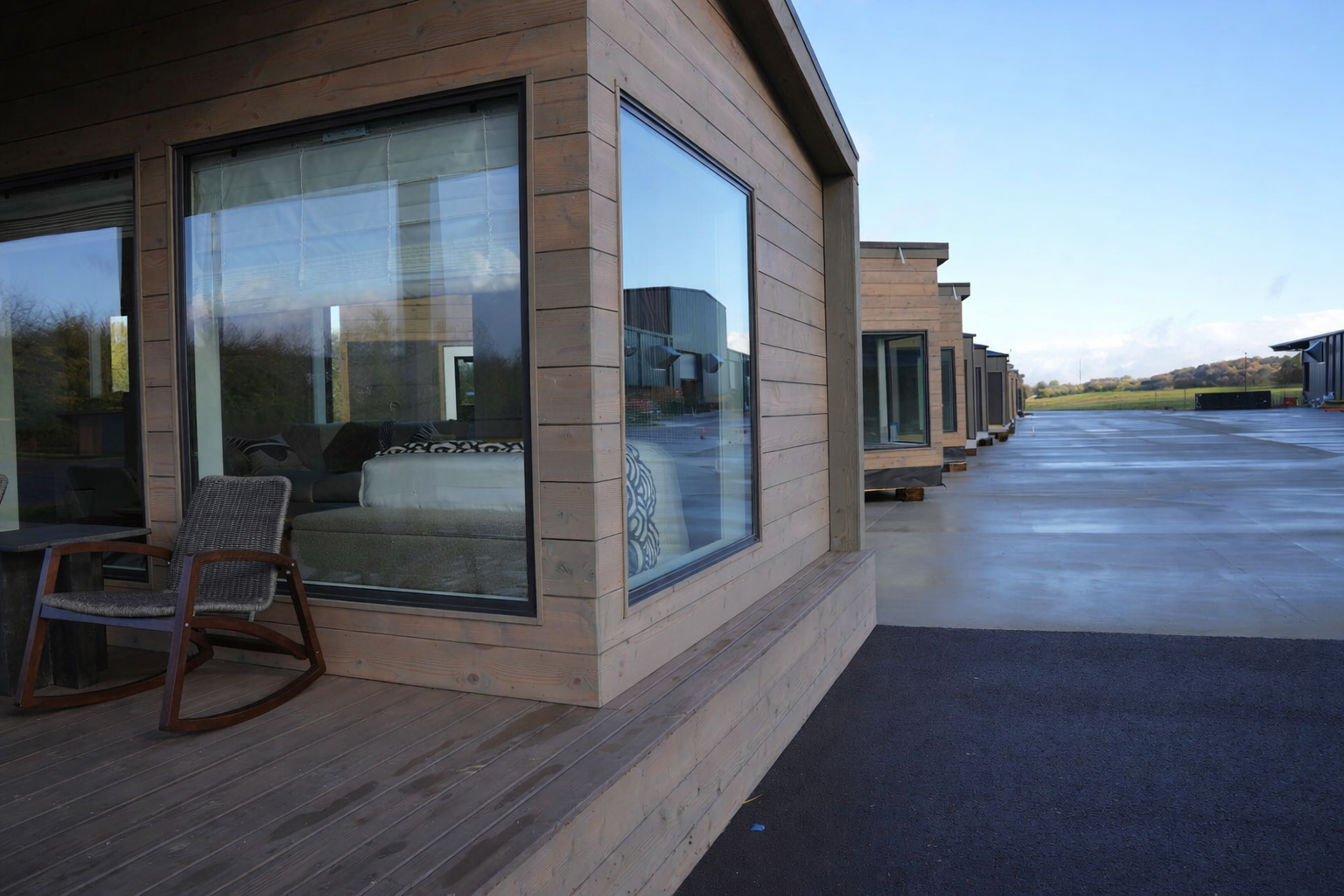 Bespoke micro hotel suites built by Wind River.