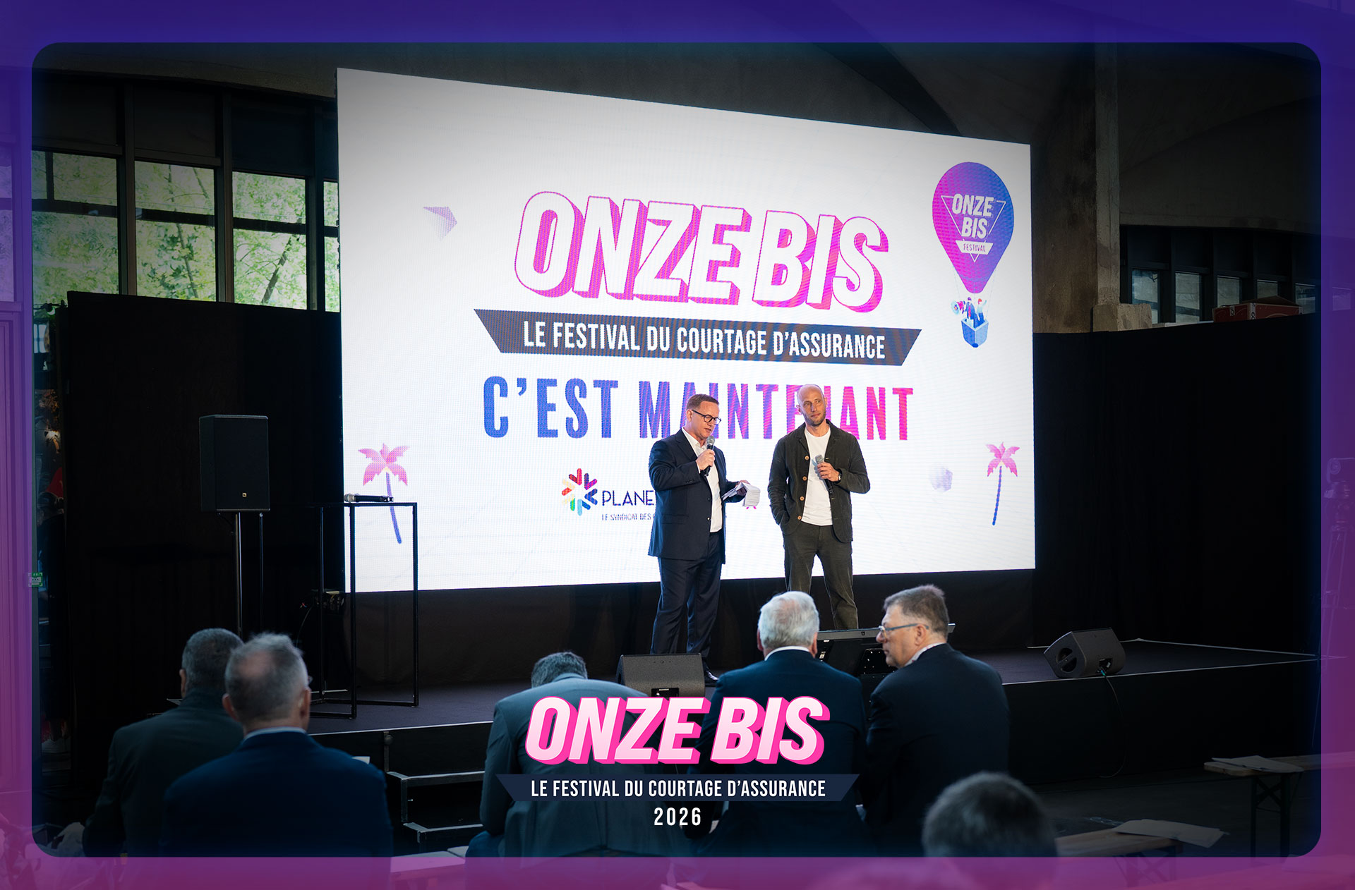 Charles Helliet and Angella Vasone on stage