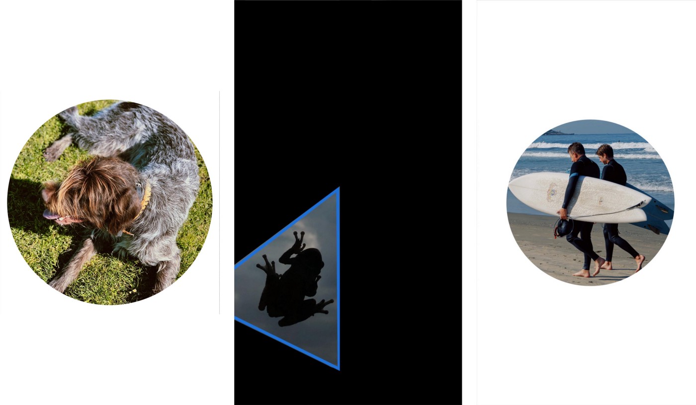 examples of using shapes as masks