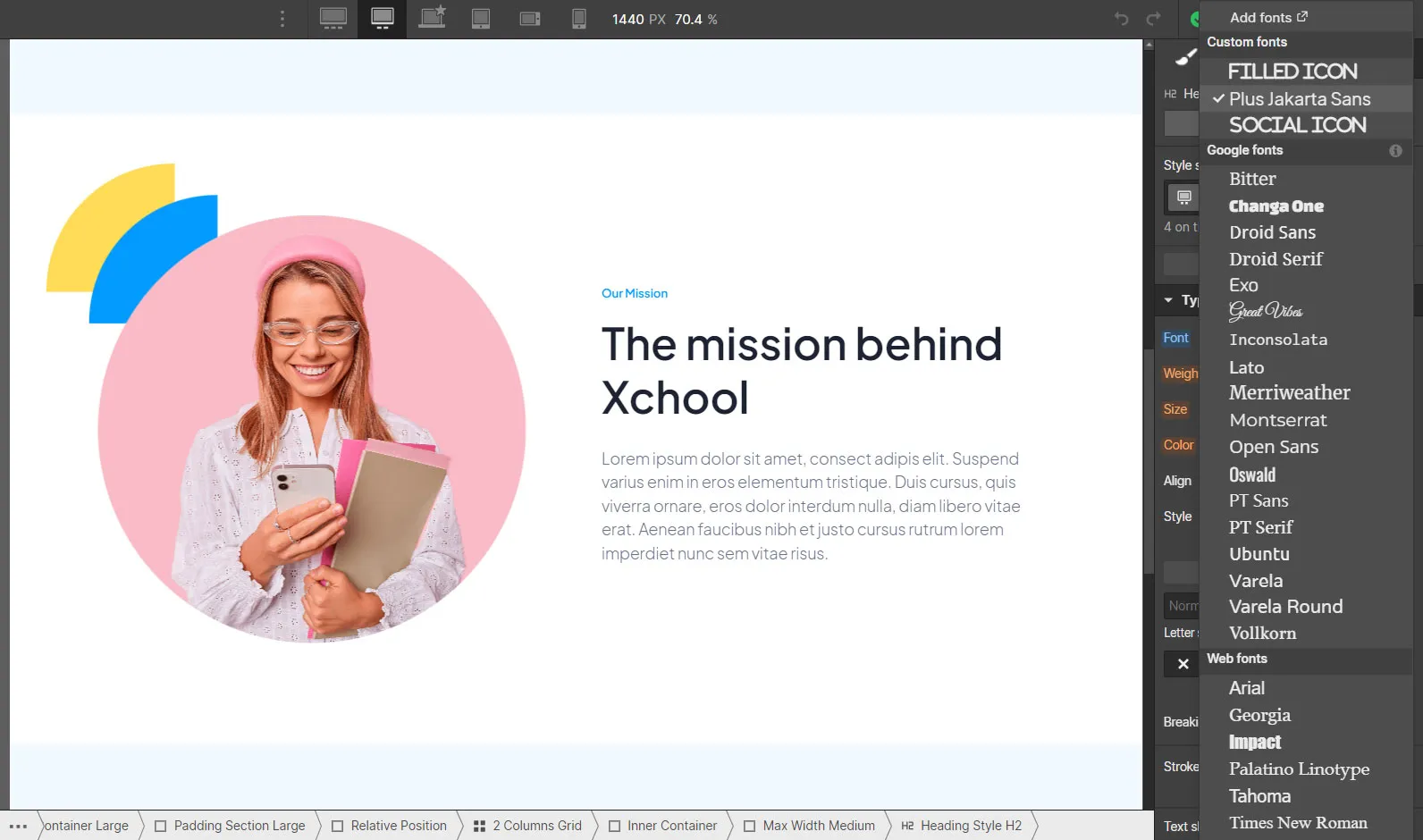 Font Instructions - Xchool Webflow Template