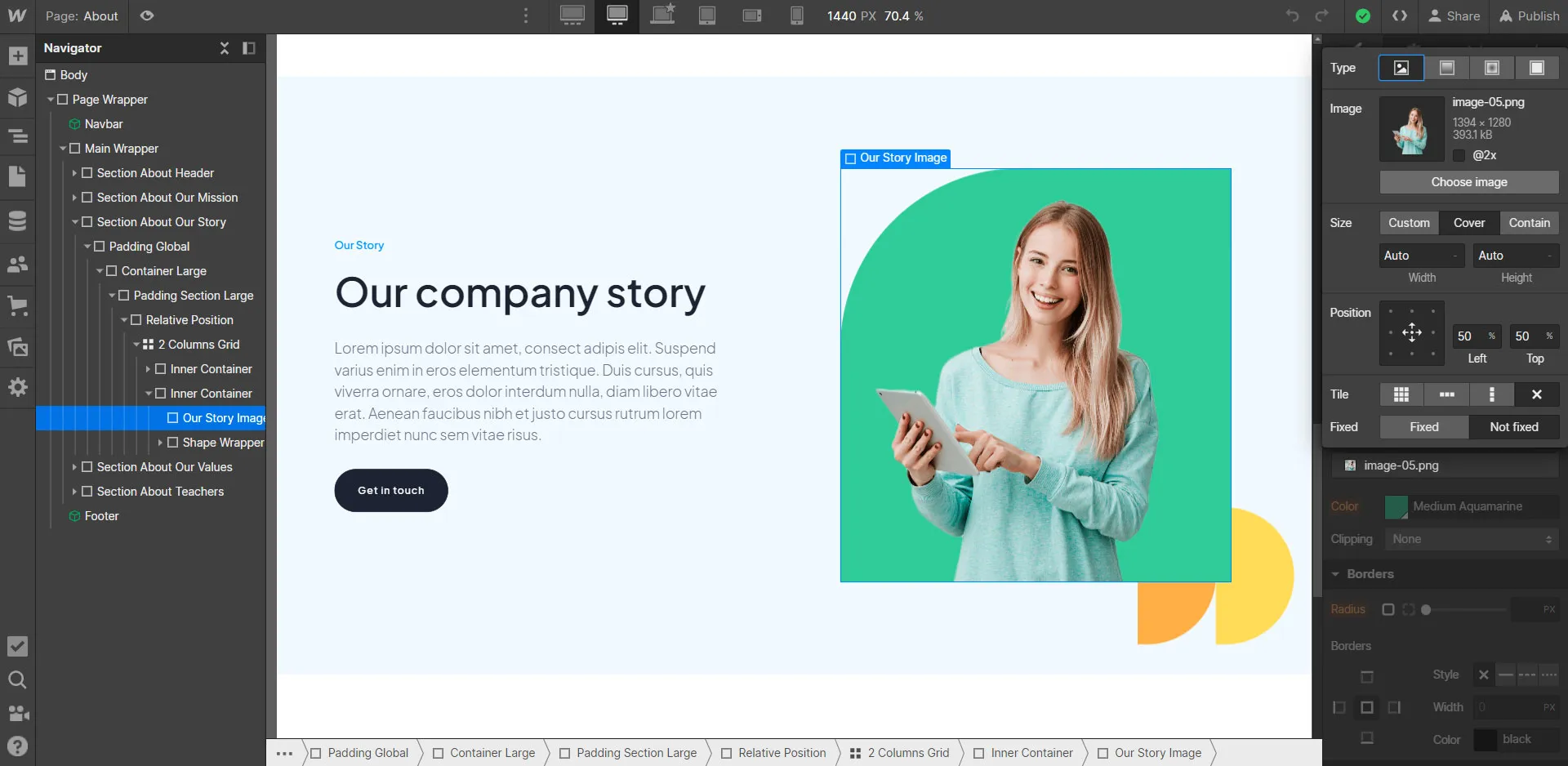 Image Instructions - Xchool Webflow Template