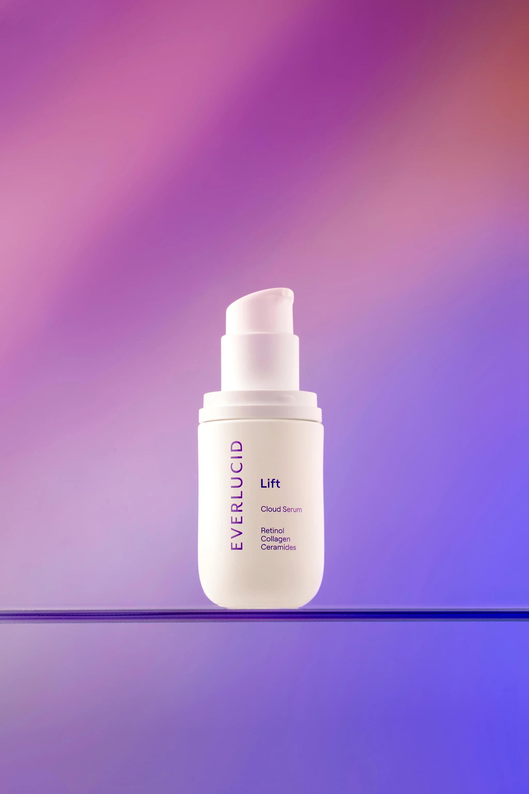 A bottle of Everlucid Lift Cloud Serum.