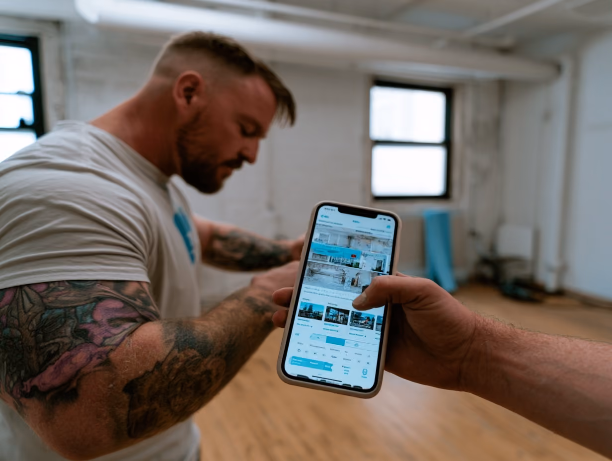 Co-host managing an Airbnb listing on a phone, showing how to start an Airbnb with no money