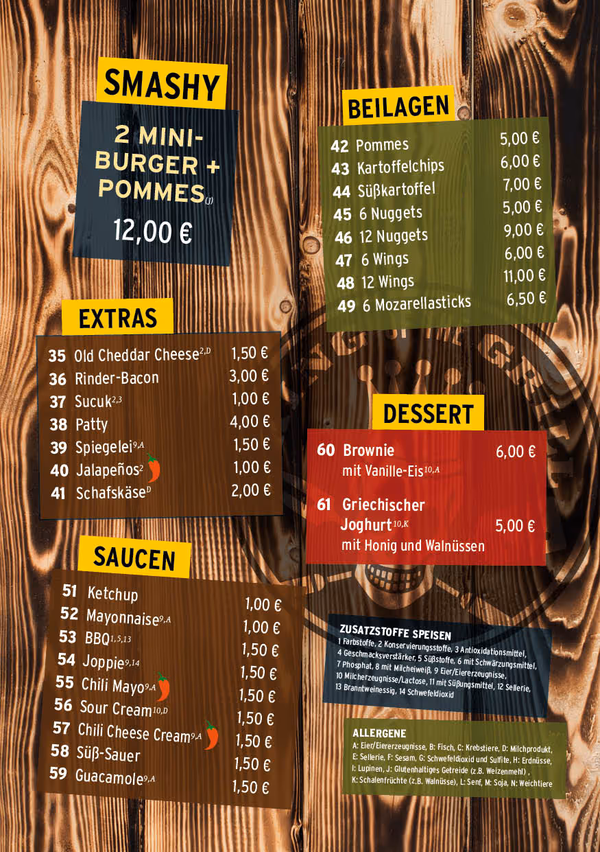 EDDY'S Porz Speisekarte Seite 4