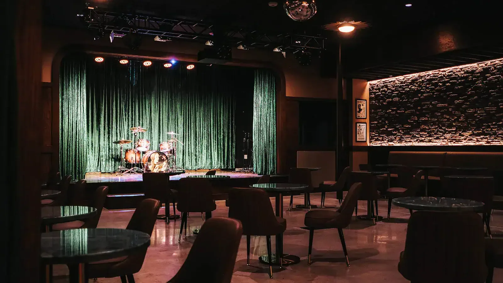 Rendering of the Music Room and The Musician's Stage at The Still Austin Quarter