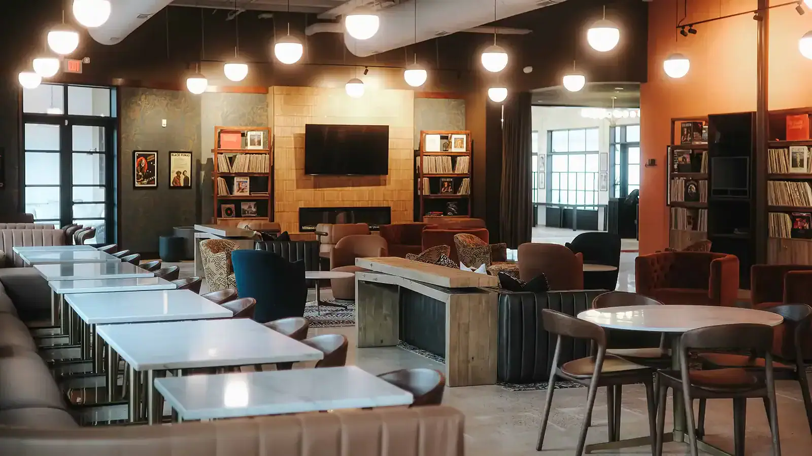 Rendering of the DJ booth in the Vinyl Lounge at The Still Austin Quarter