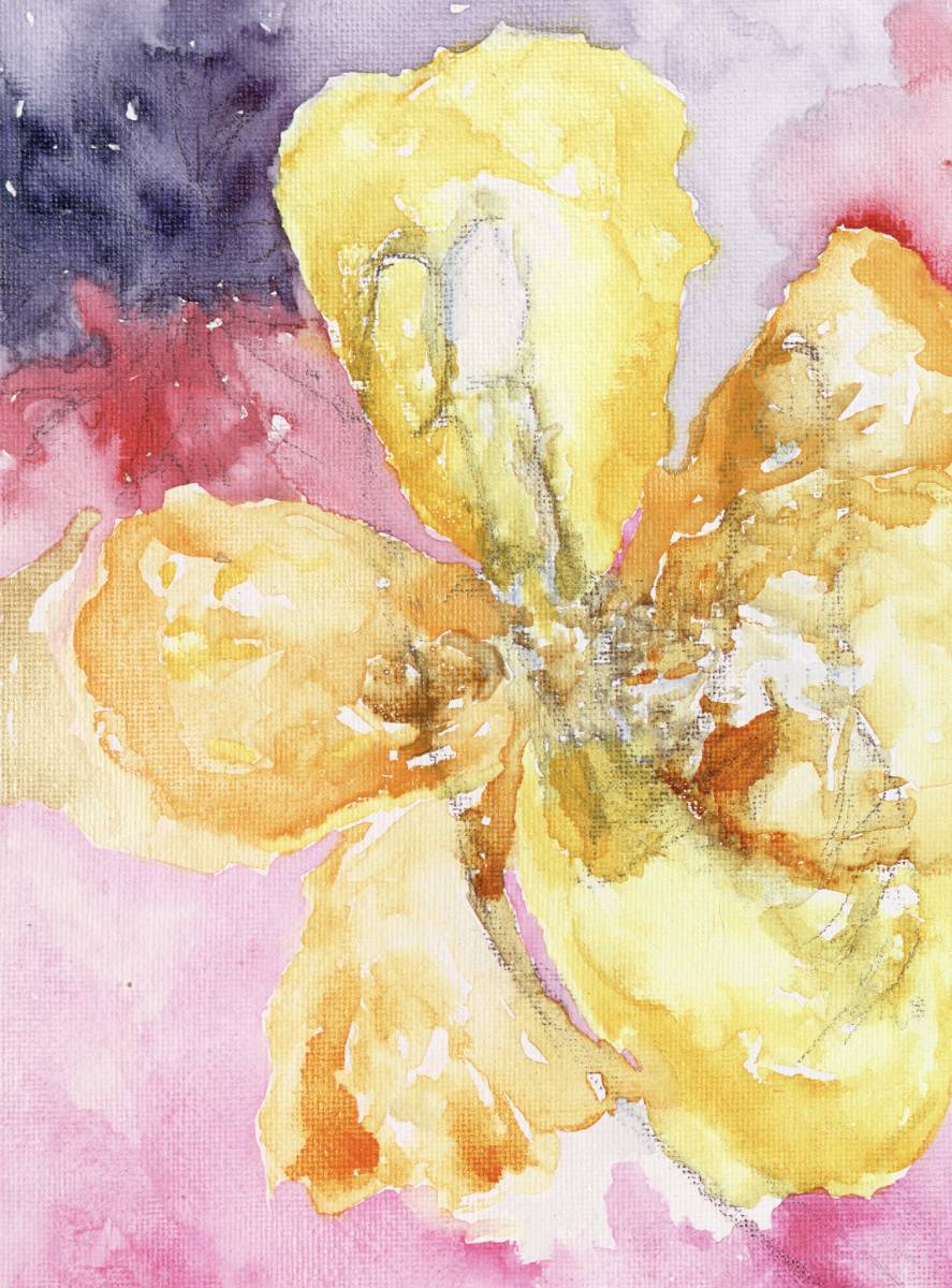Aquarell als UV-Falschfarbenbild
