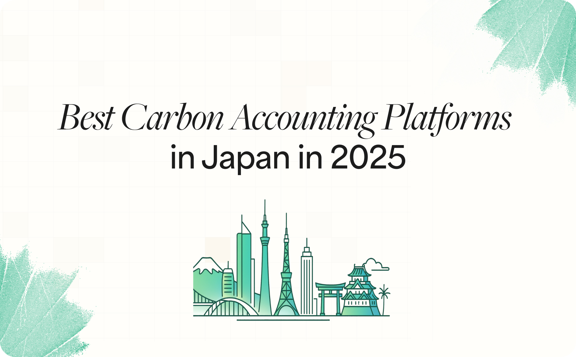 Best Carbon Accounting Platforms in Japan in 2025