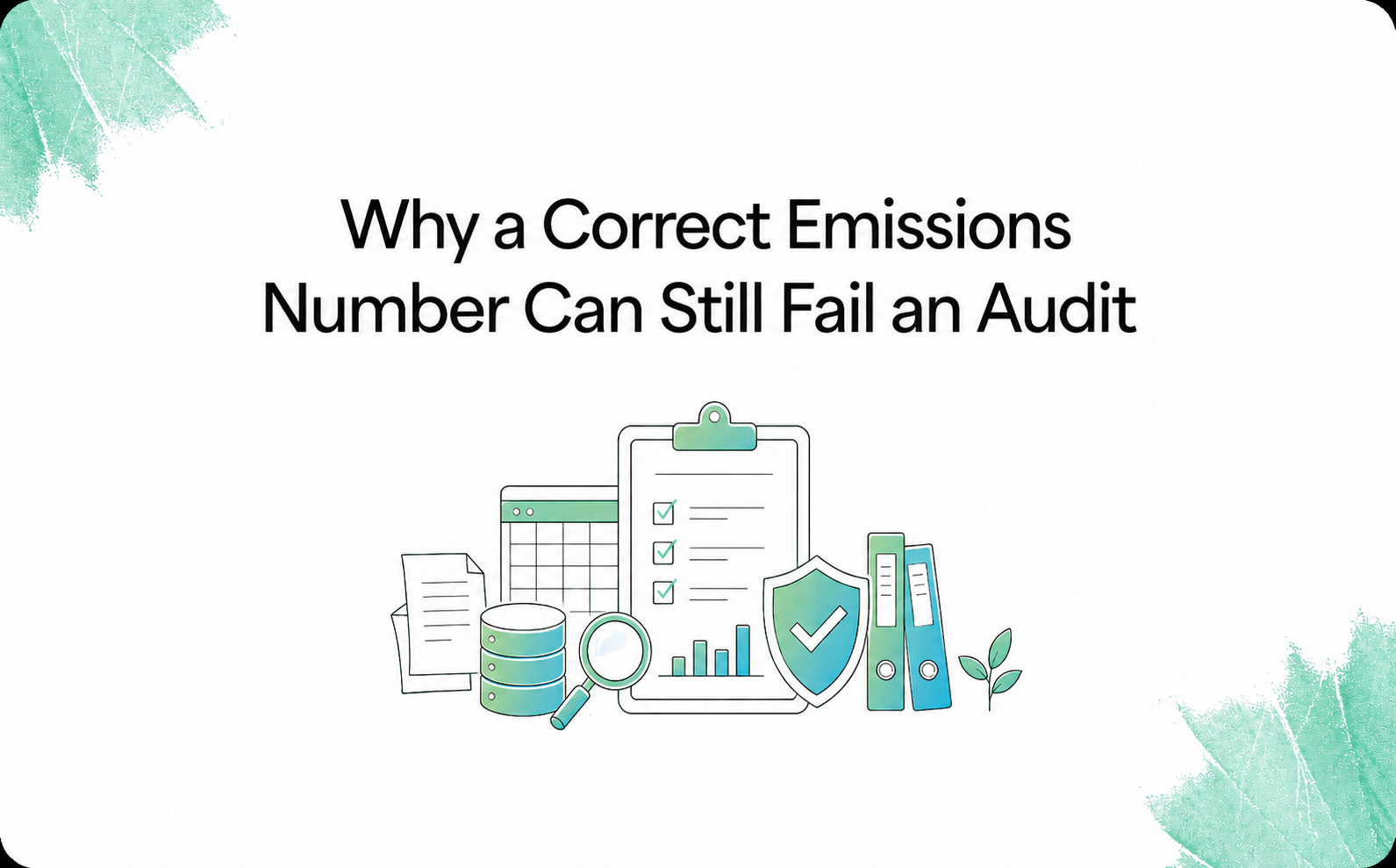 Why a Correct Emissions Number Can Still Fail an Audit