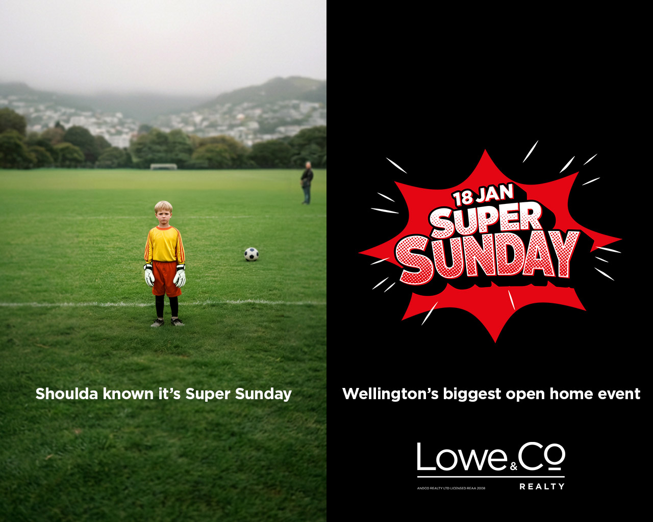 Super Sunday campaign for Lowe & Co by HOOF