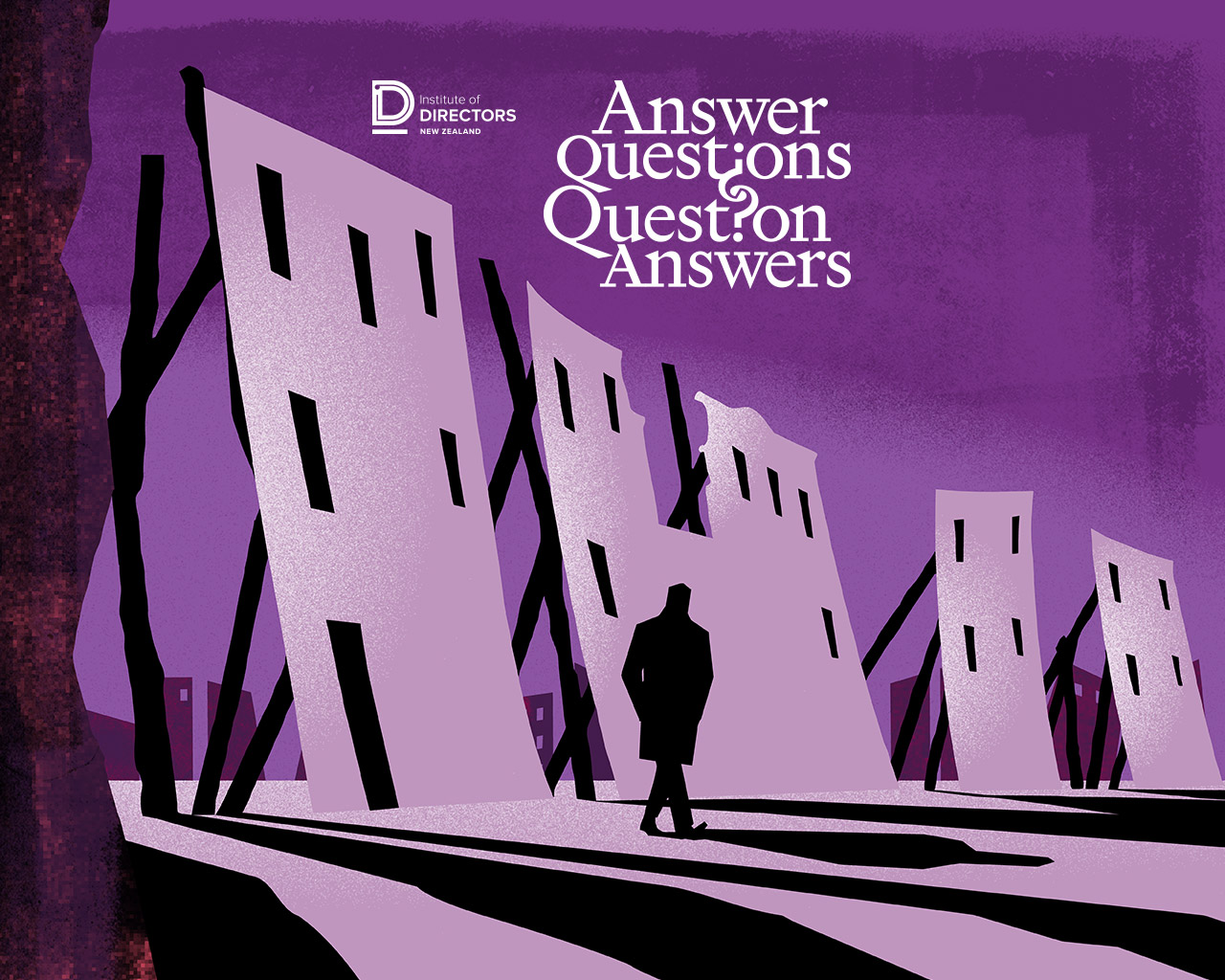 'Answer questions. Question answers.' campaign for Institute of Directors by HOOF