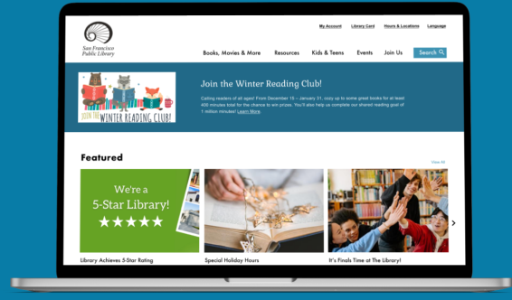 San Francisco Public Library website redesign