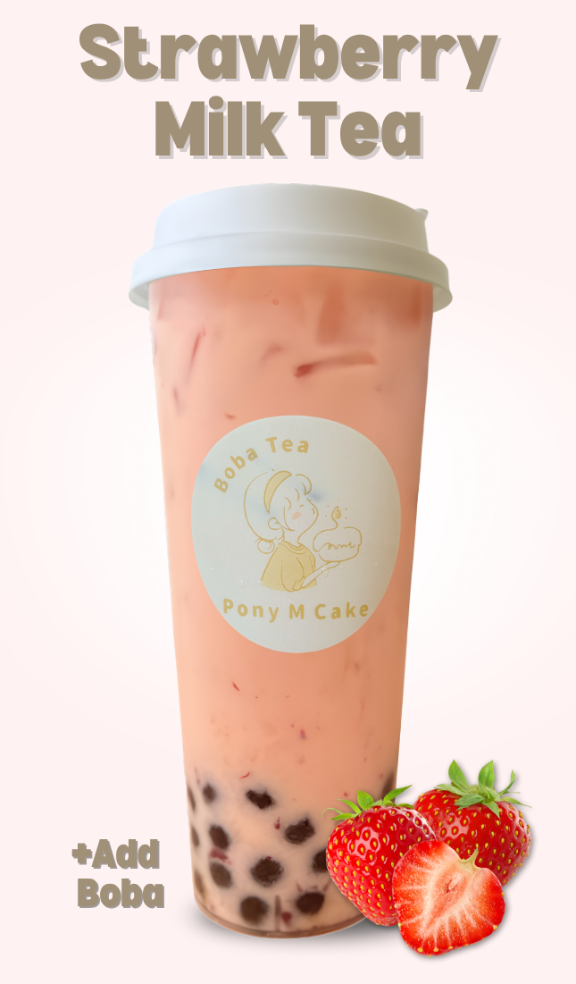 Strawberry Milk Tea 草莓奶茶