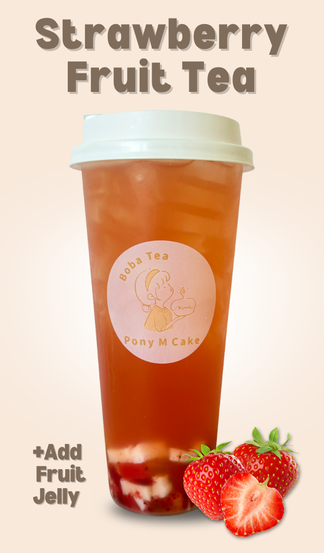 Strawberry Green Tea 手摇莓莓茶