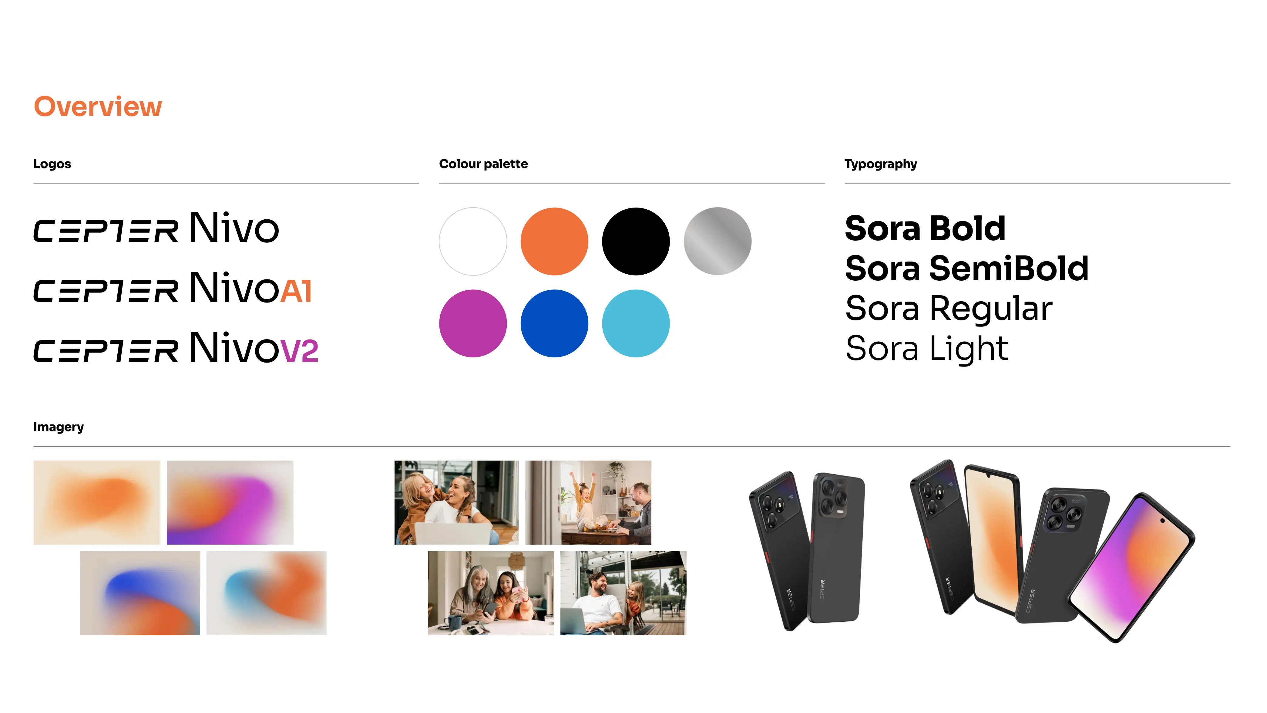 An image overview of Cepter brand identity elements