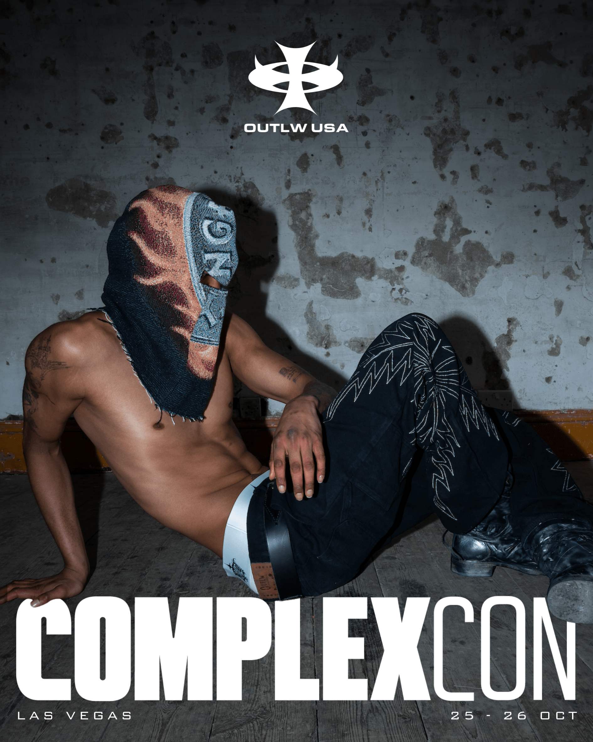 ComplexCon streetwear campaign poster for OUTLW USA