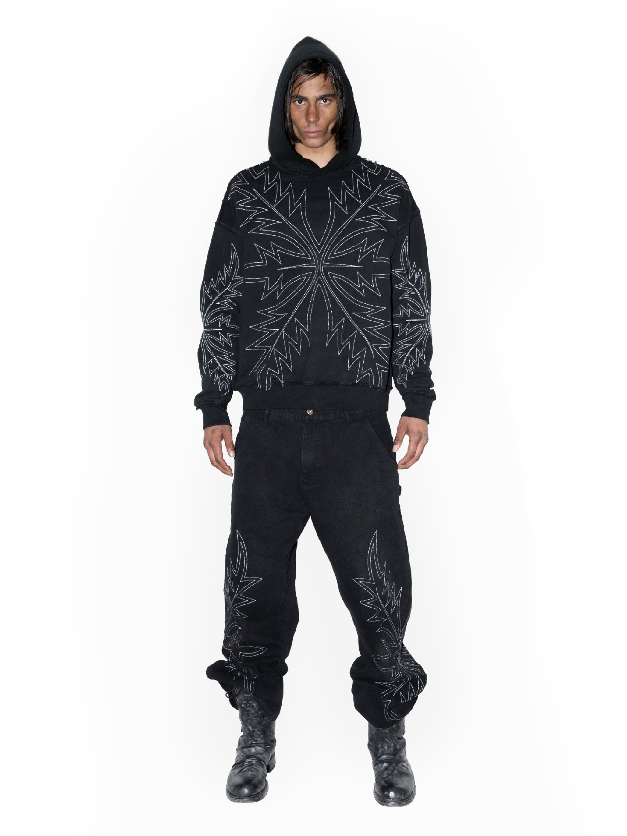 Embroidered "WESTW0RLD" Hoodie