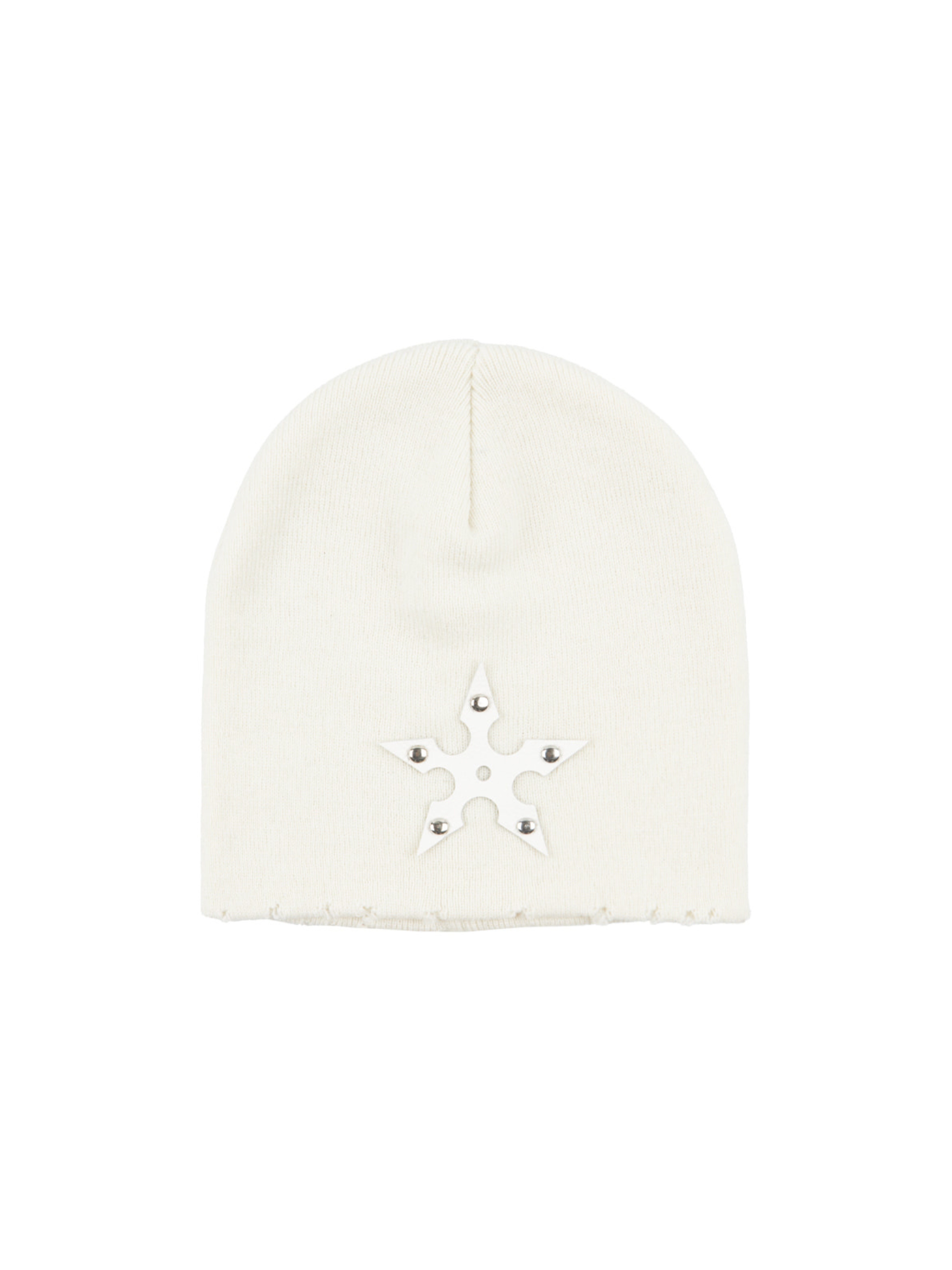 IRON SPUR BEANIE (WHITE LEATHER)
