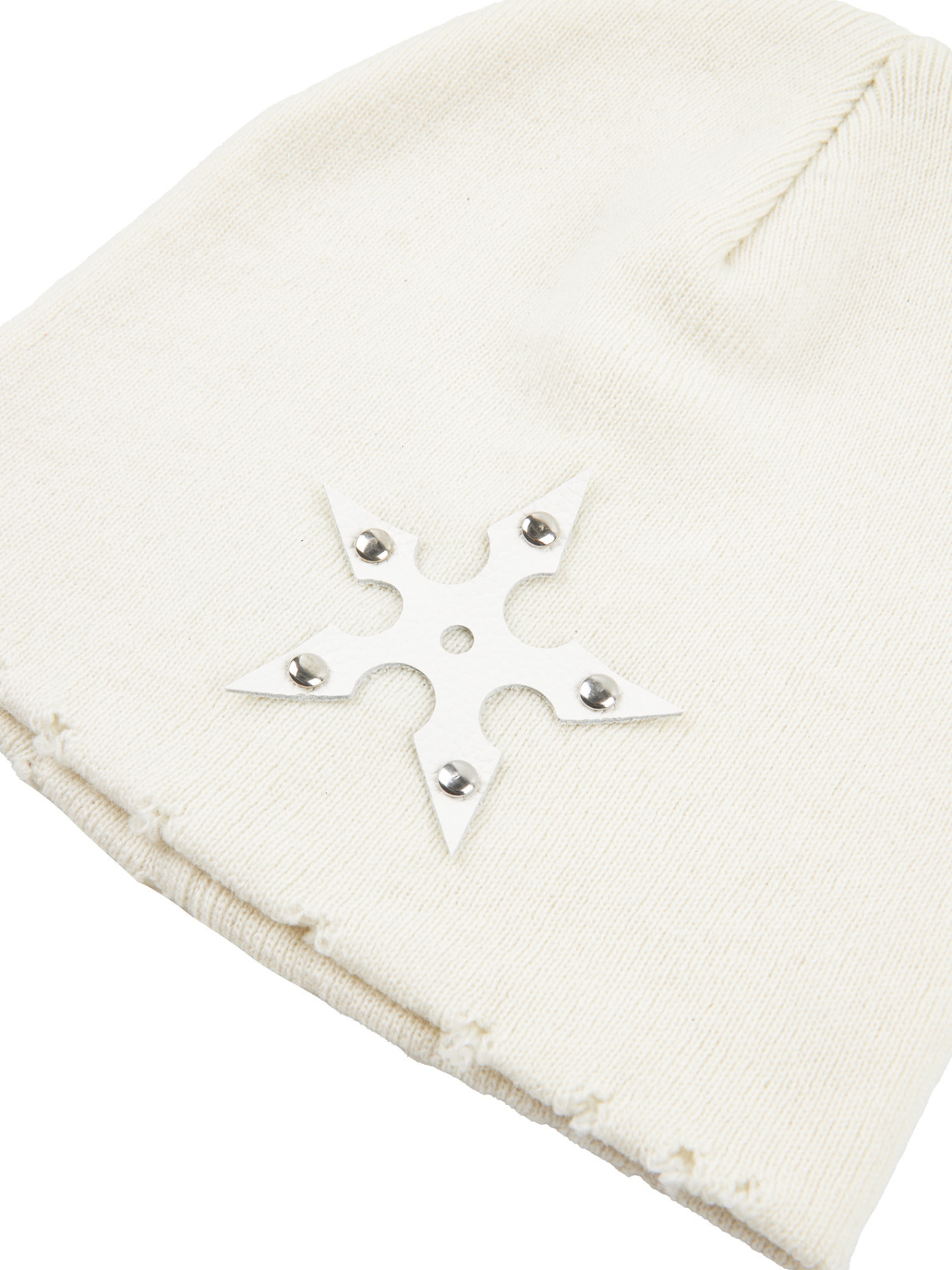 IRON SPUR BEANIE (WHITE LEATHER)