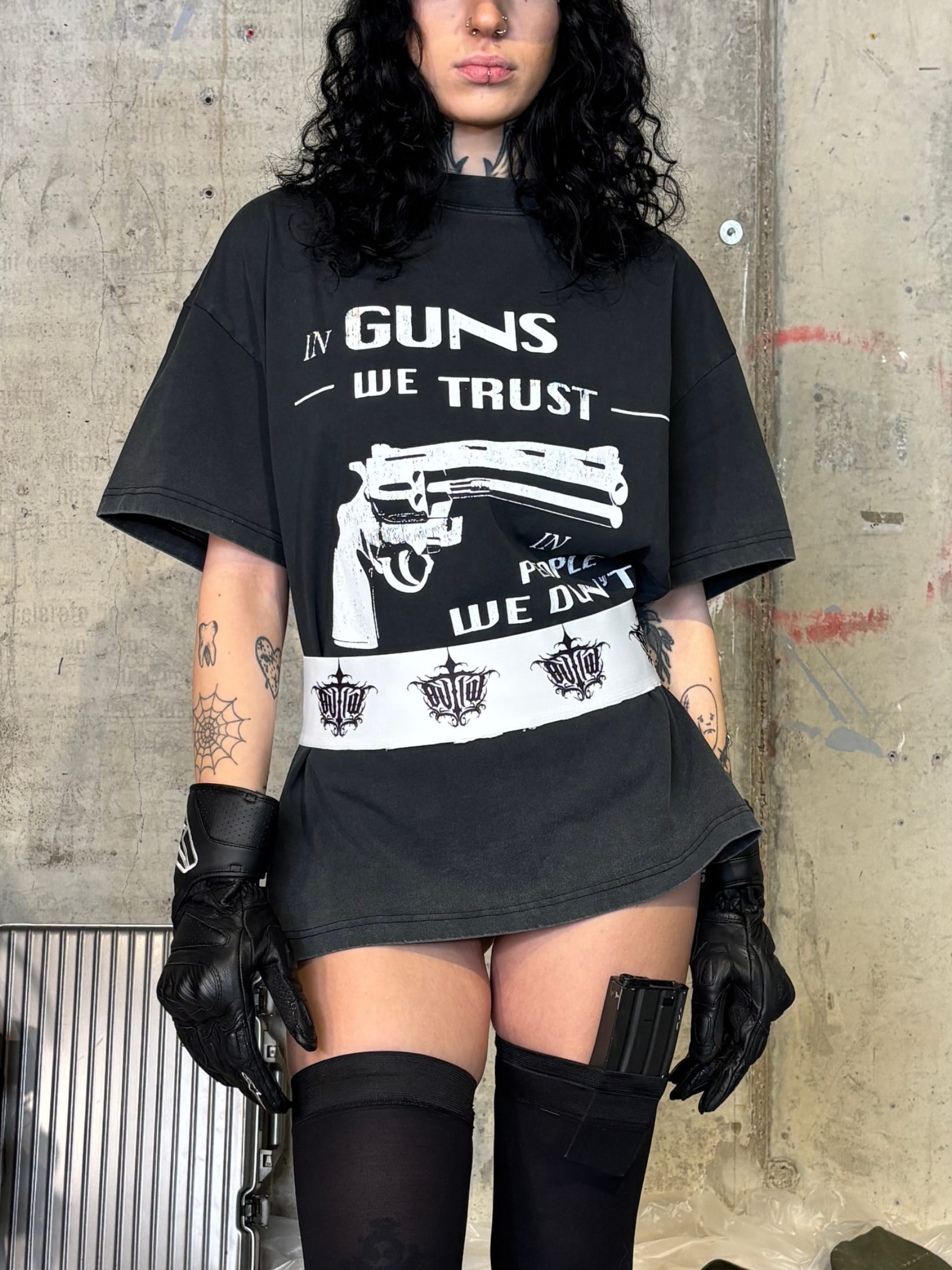 Streetwear photoshoot featuring OUTLW USA clothing