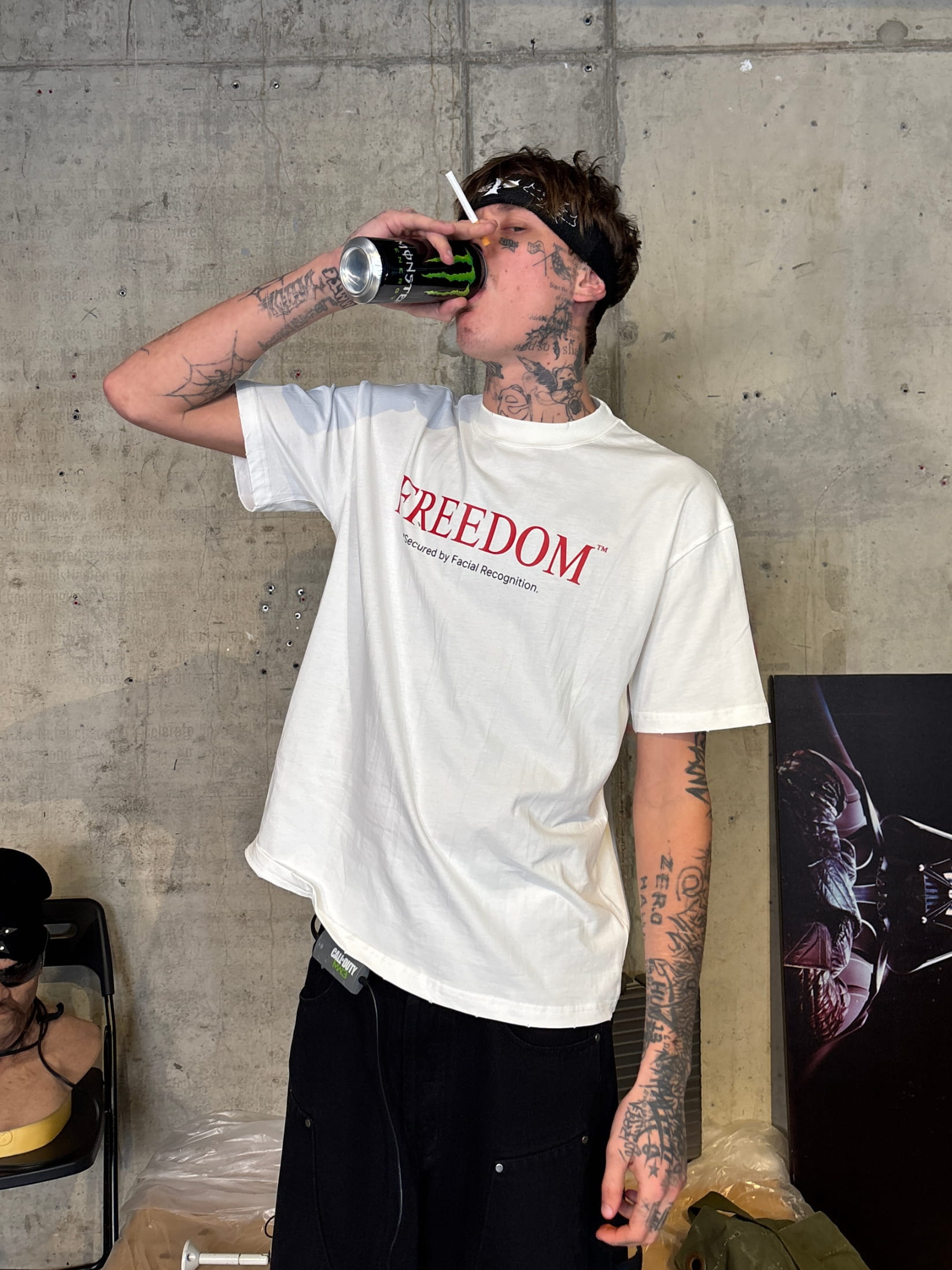 Streetwear photoshoot featuring OUTLW USA clothing