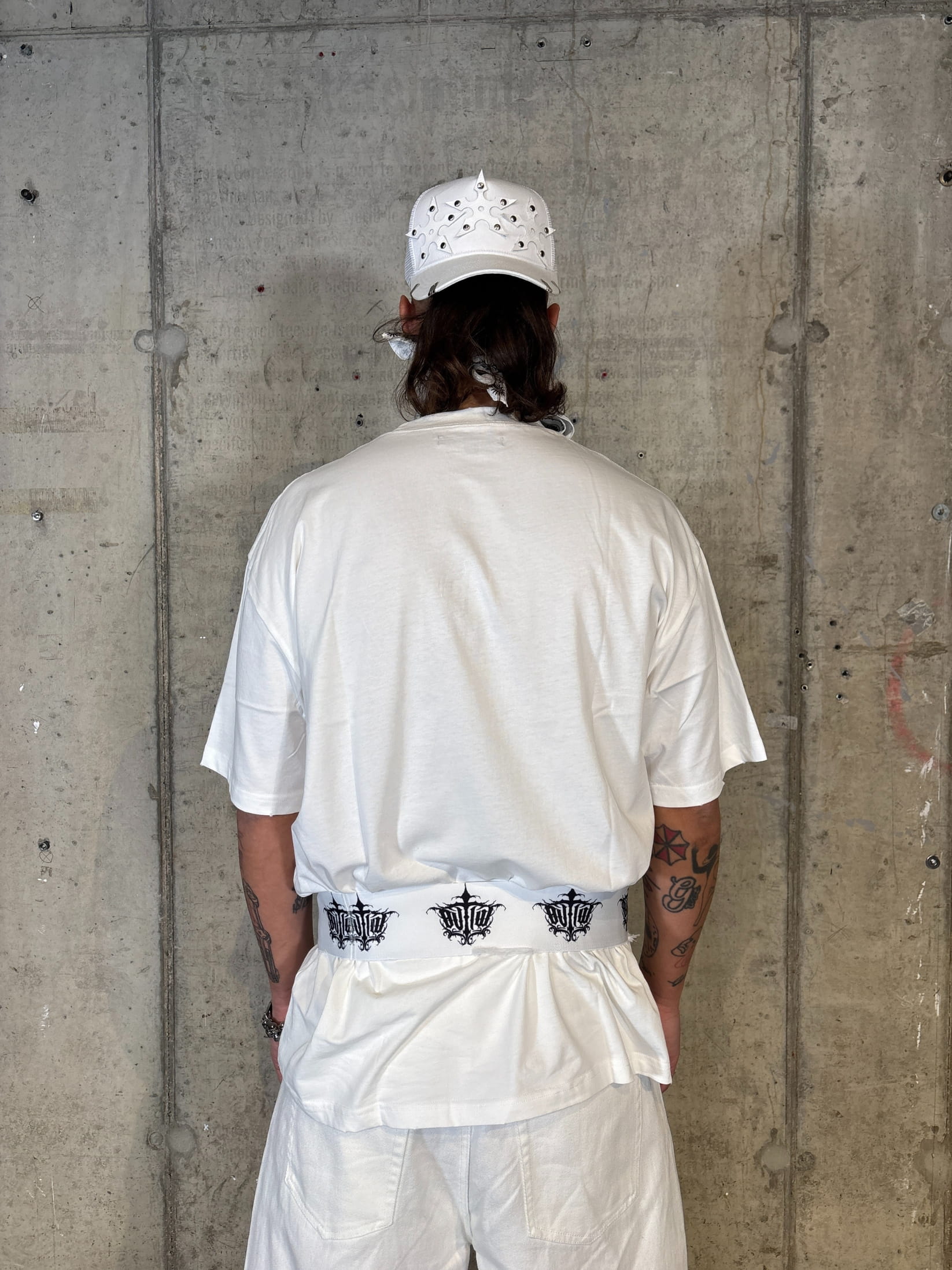 Streetwear photoshoot featuring OUTLW USA clothing