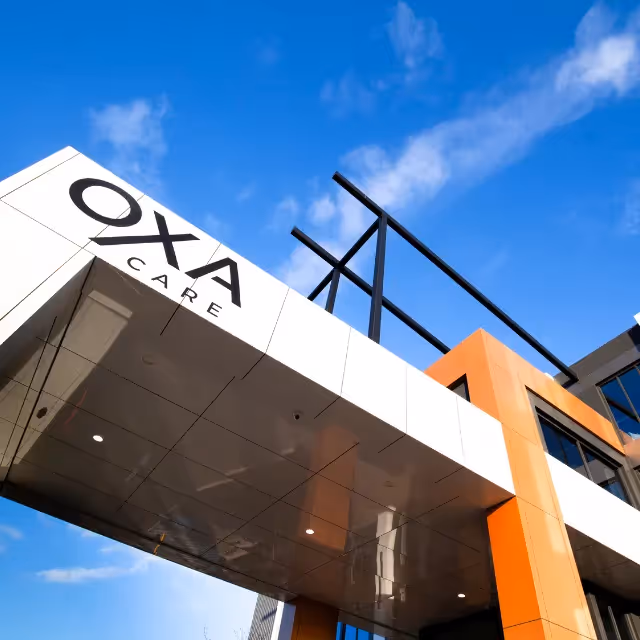 Exterior shot of the Oxa Care facility 