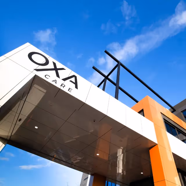 Exterior photo of Oxa Care building 