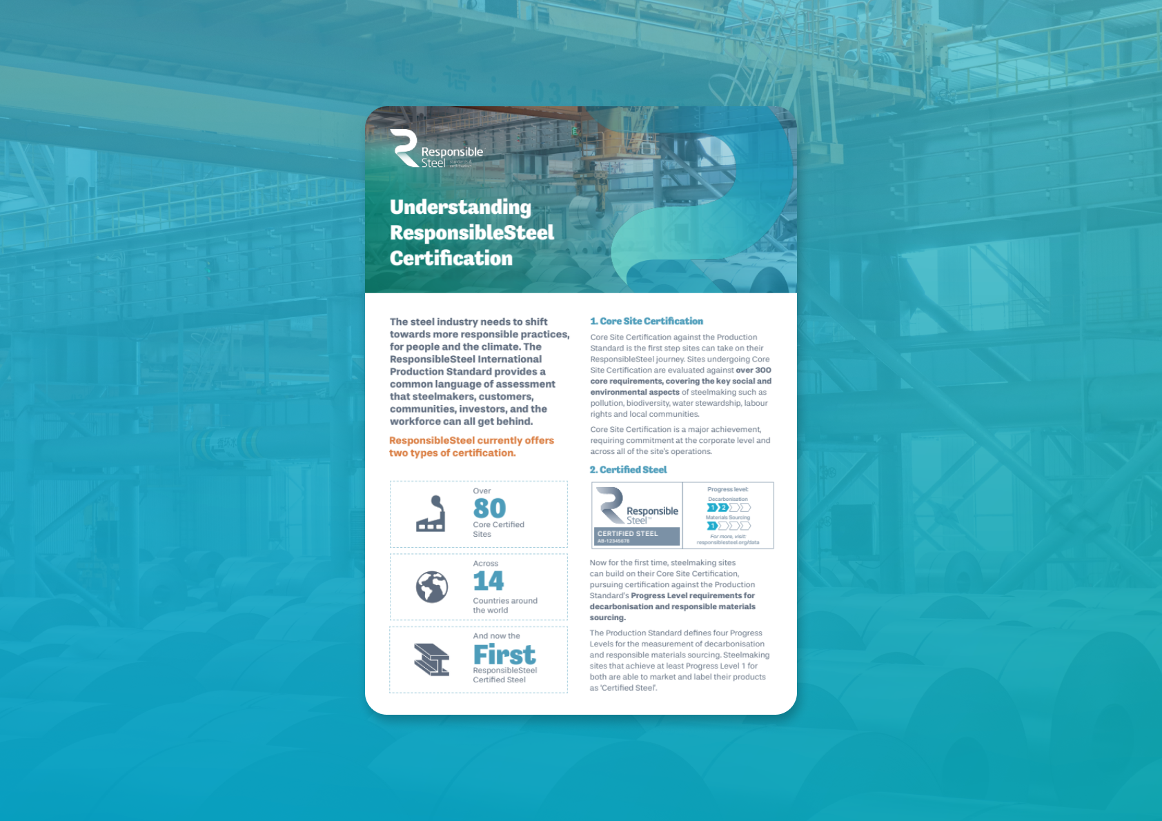 Understanding ResponsibleSteel Certification